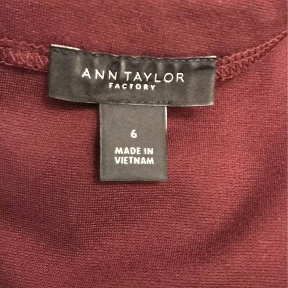 Ann Taylor Maroon Dress - Picture 3 of 4